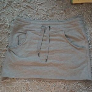 Grey Skirt w/tie
